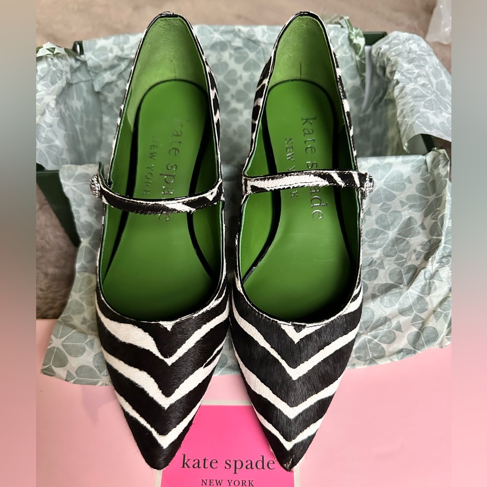Kate Spade zebra print shoes